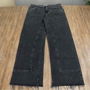 We The Free People Barrel Leg Jean Women’s 28 Black Baggy Lantern Slouchy